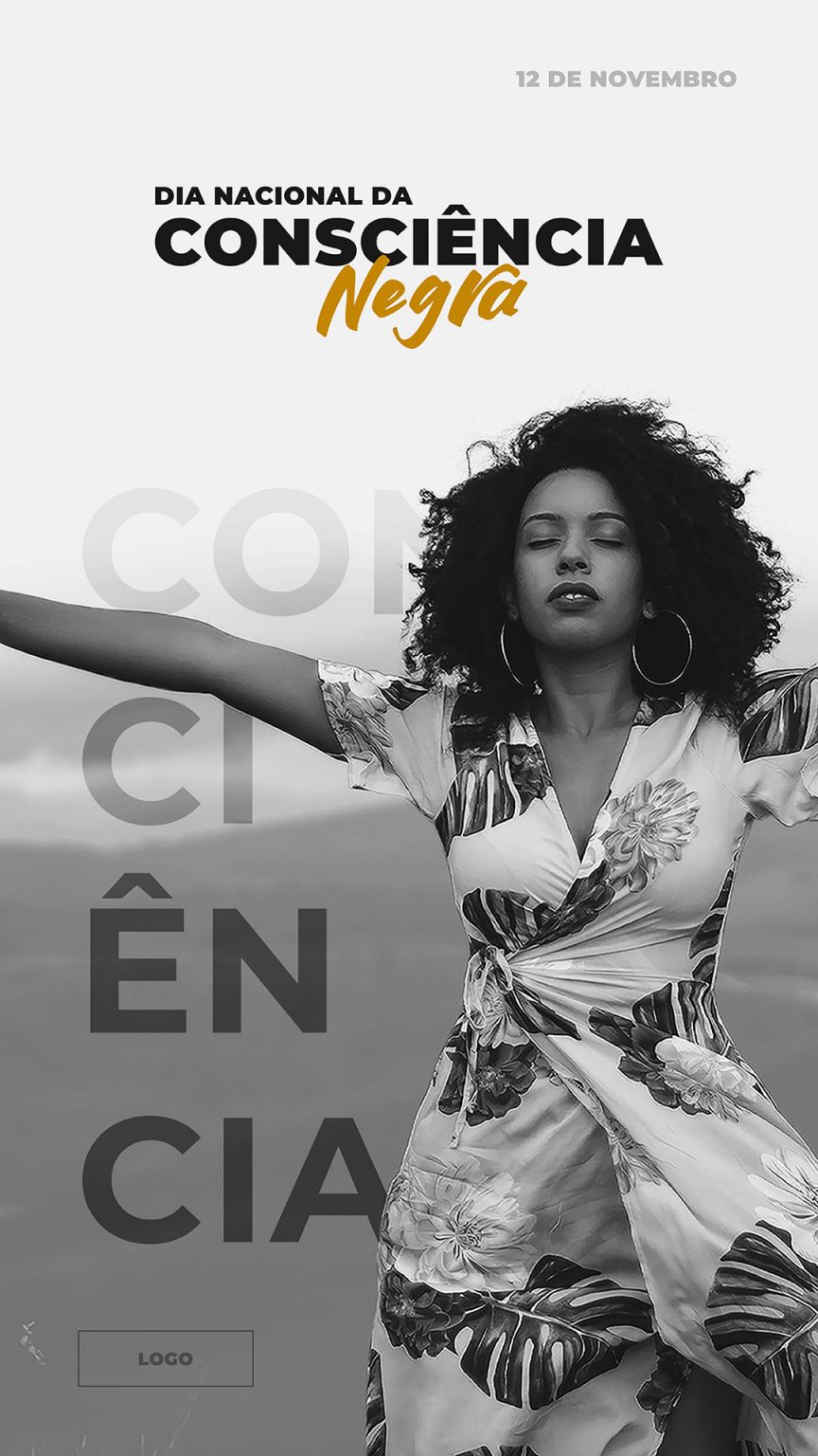 Social Media Story Data Comemorativa Dia da Consciência Negra PSD Editável