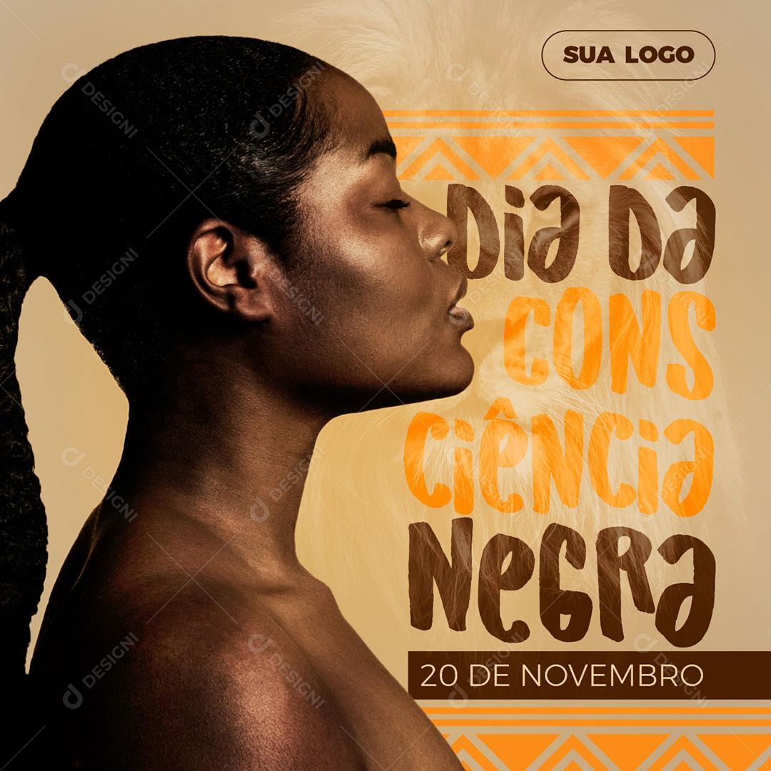 Dia da Consciência Negra Social Media PSD Editável