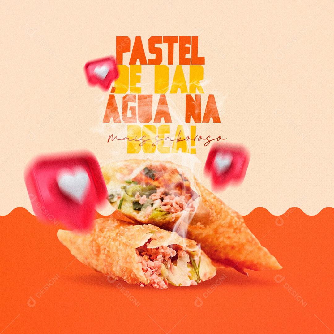 Pastel De Dar Água na Boca Social Media PSD Editável