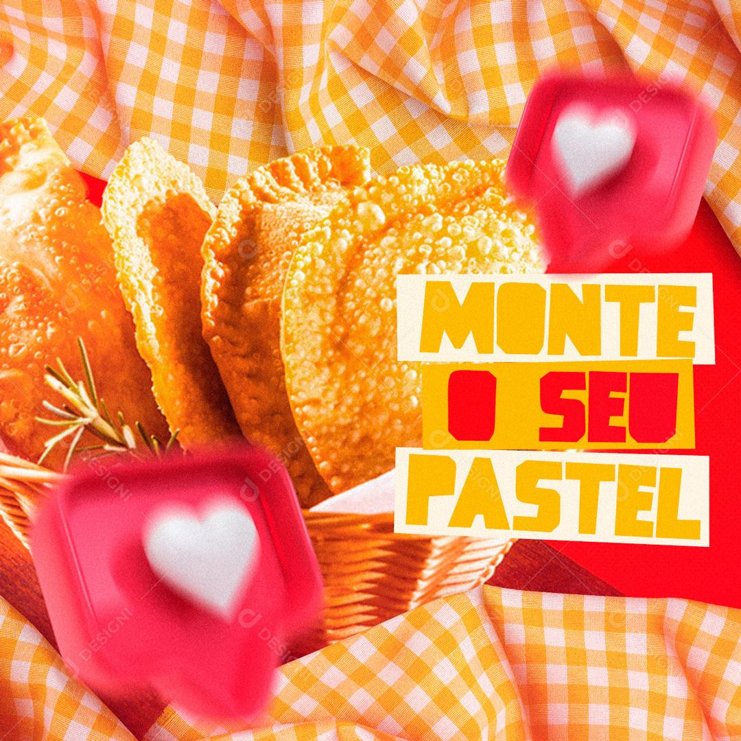 Monte O Seu Pastel Delicioso Social Media PSD Editável