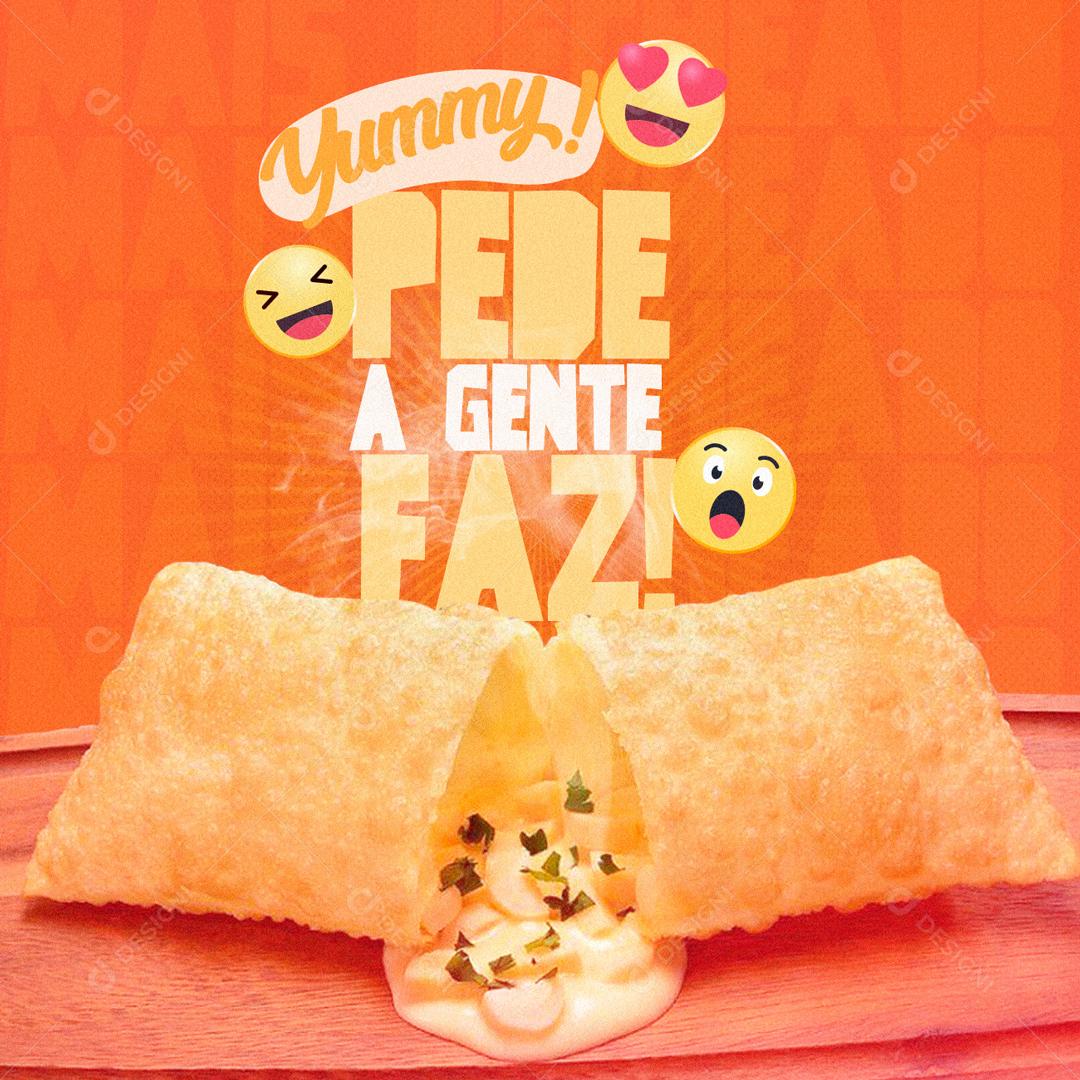 Pede Que A Gente Faz Pastel Social Media PSD Editável