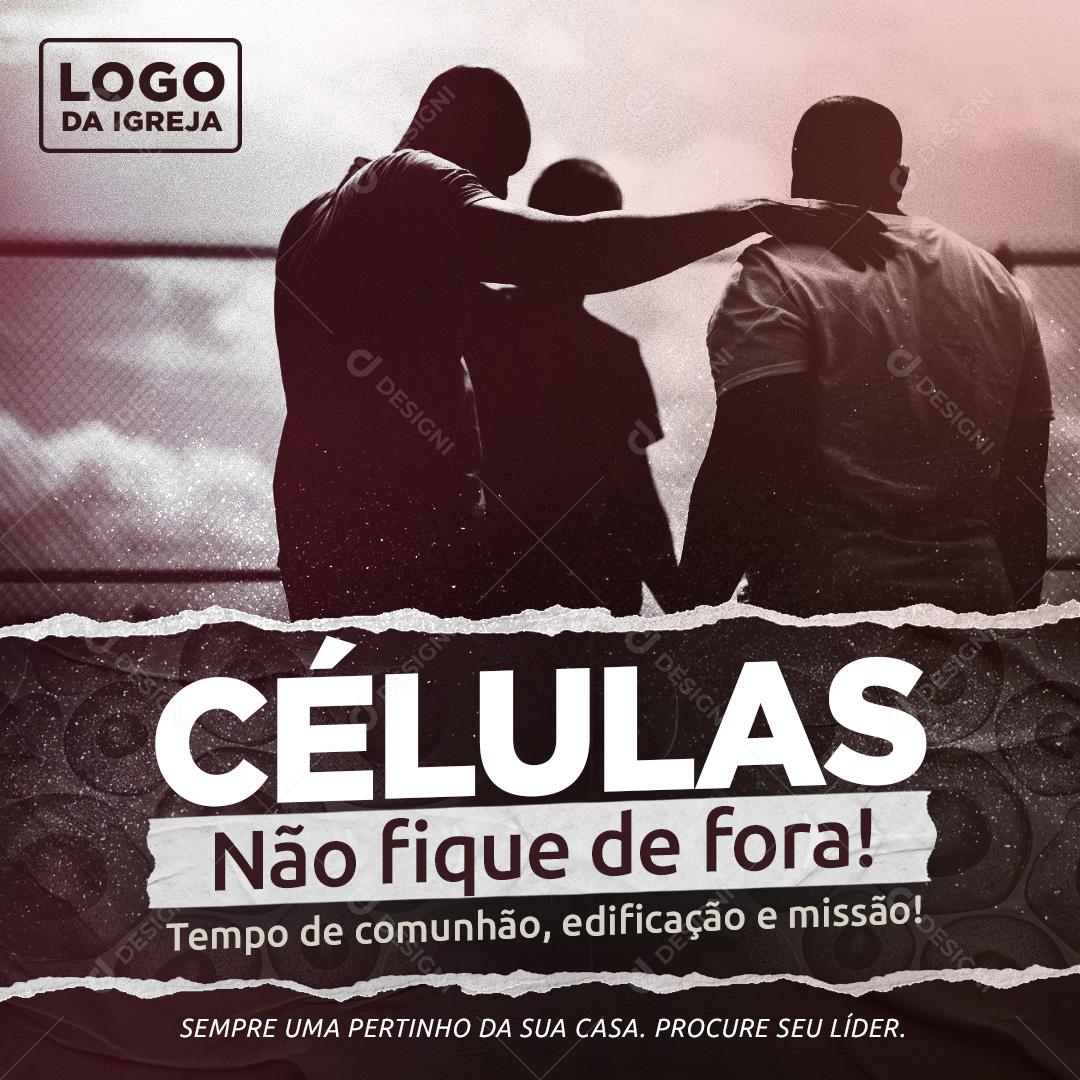 Células Não Fique De Fora Igreja  Social Media PSD Editável