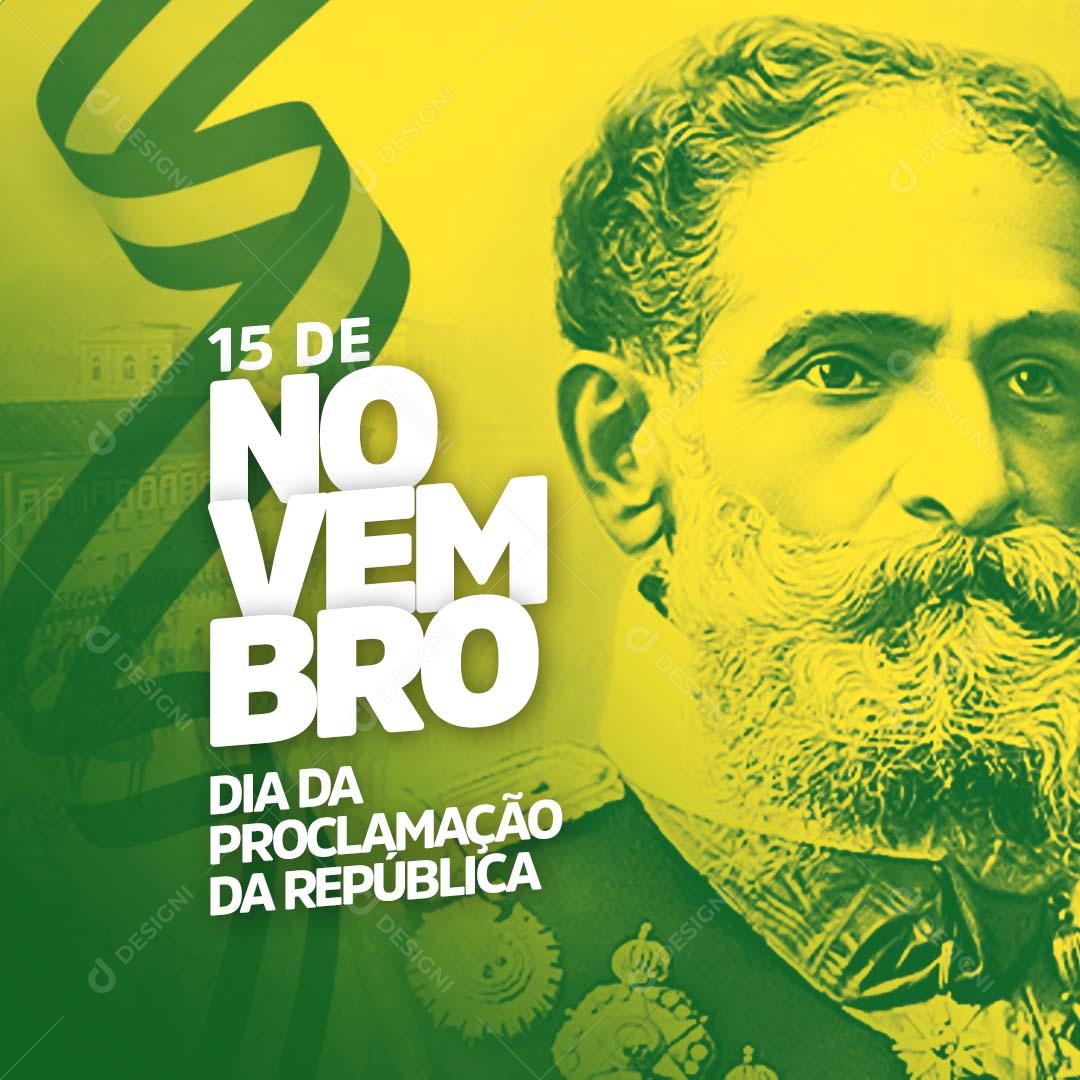 Social Media Datas Comemorativas Proclamação Da República PSD Editável