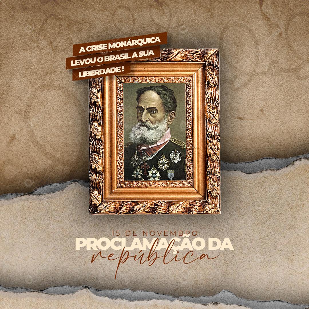 Post Dia Da Proclamação da República Social Media PSD Editável