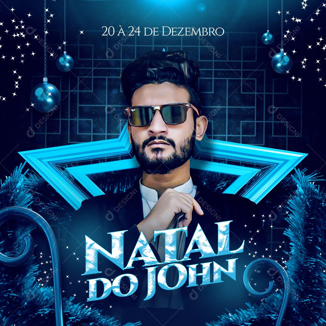 Feed Flyer Natal Com Jorge Social Media PSD Editável