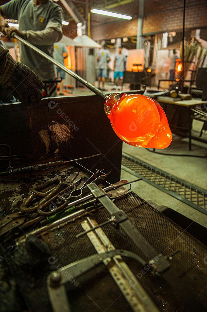 Foto Fabrica Vidro Artesanal Imagem JPG