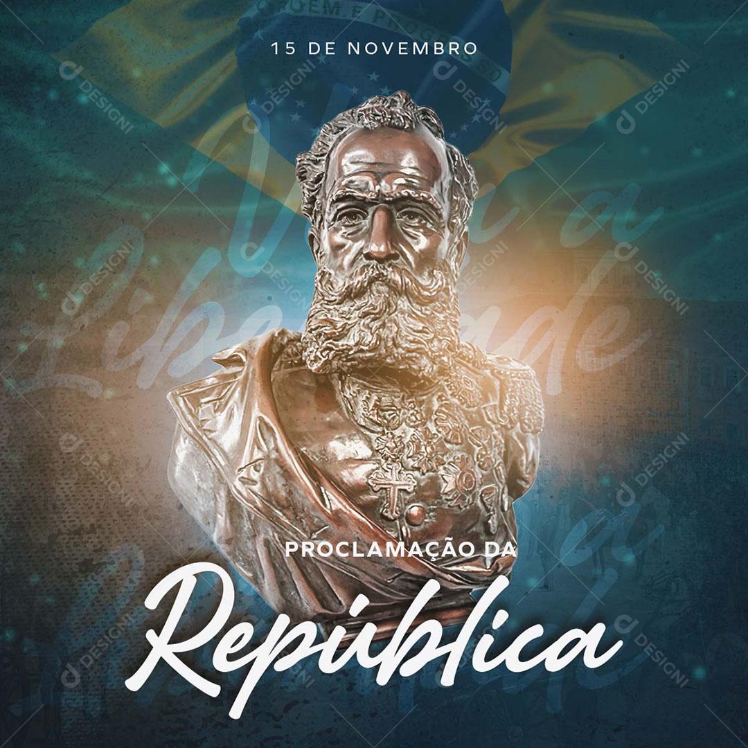 Proclamação da República 15 de Novembro Social Media PSD Editável