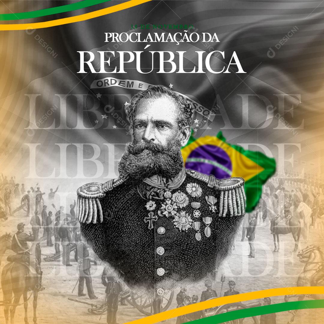 Social Media Proclamação da República Liberdade Liberdade PSD Editável