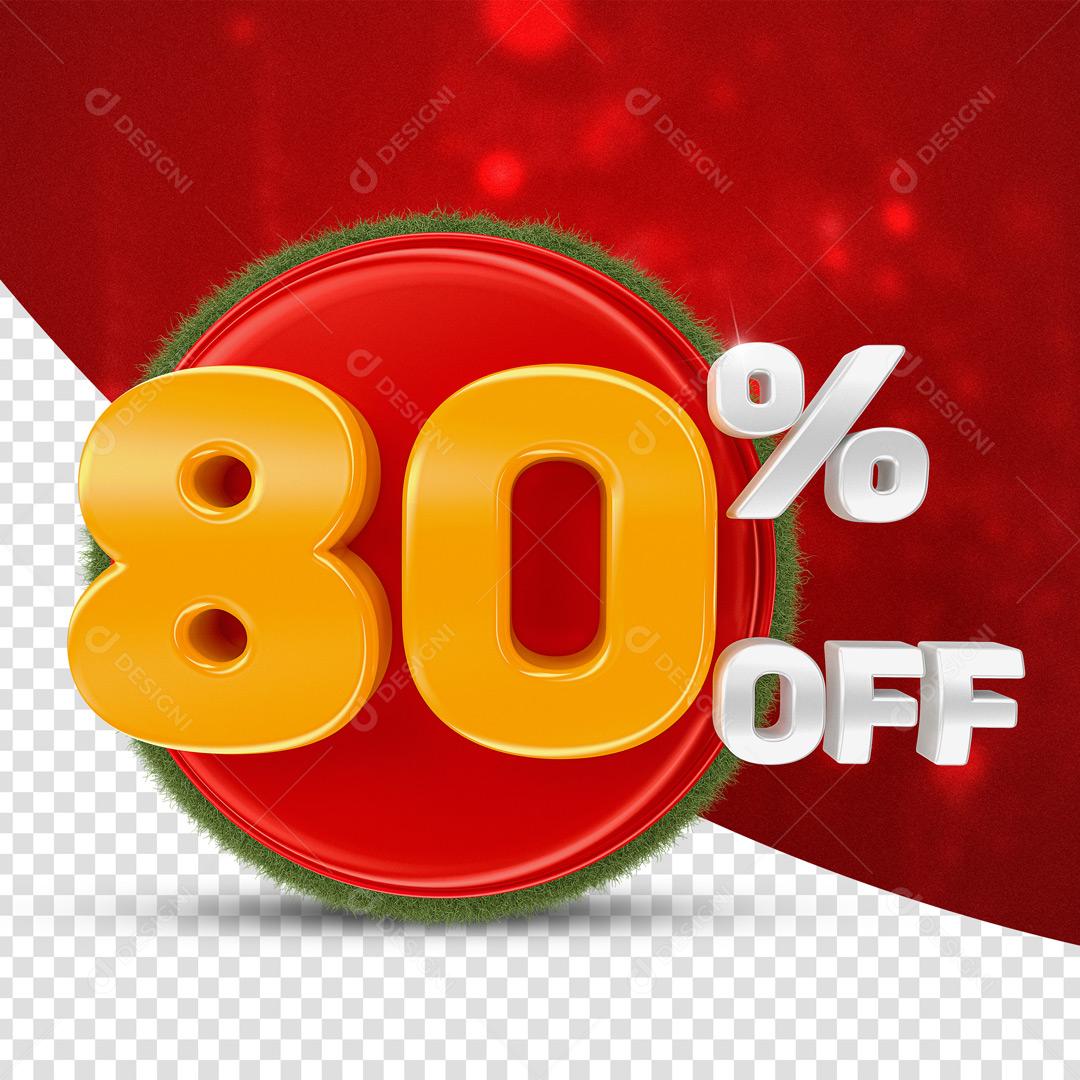 Selo 3D Para Composição Moeda 80% De Desconto PSD Editável