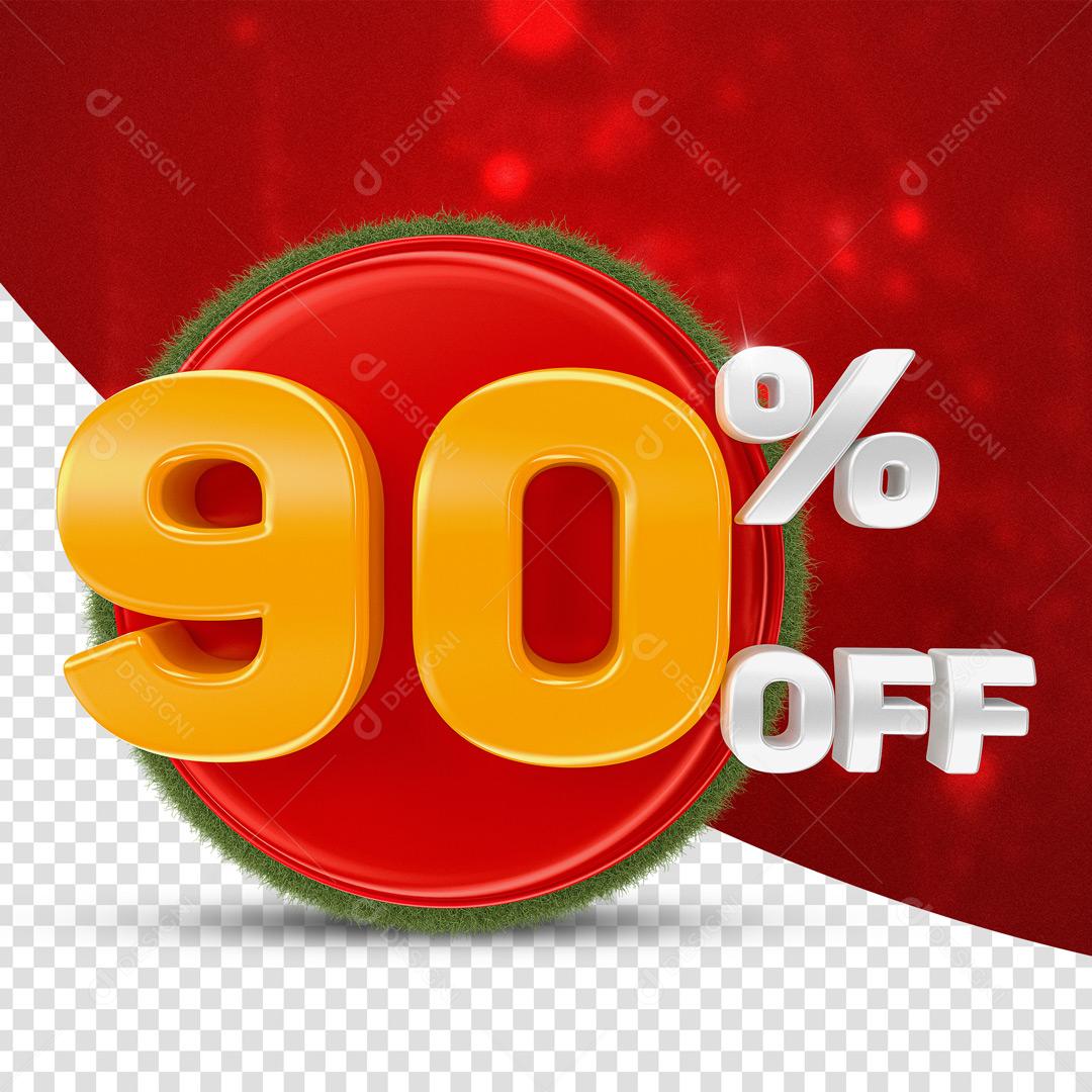 Selo 3D Para Composição Moeda 90% De Desconto PSD Editável