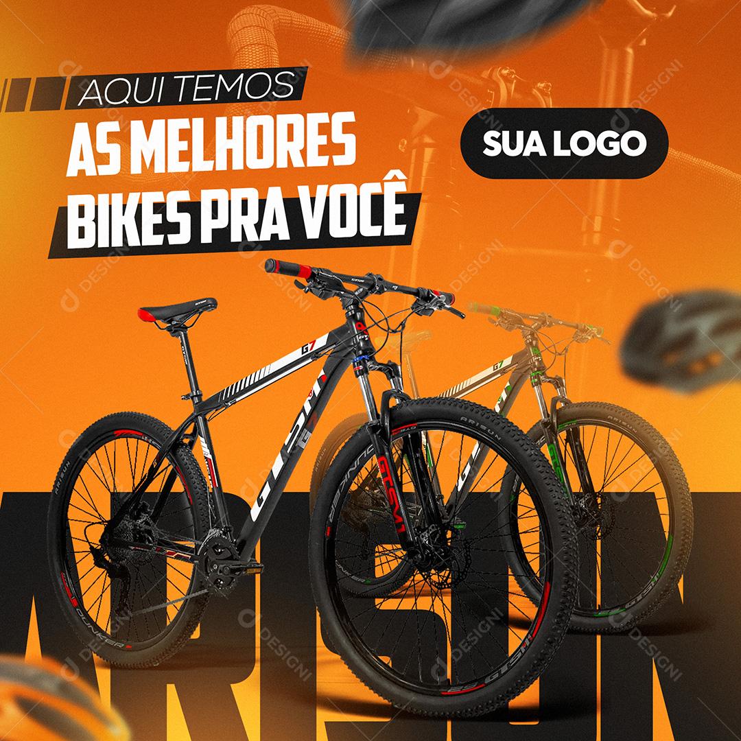 Post Bike As Melhores Bikes Para Você Social Media PSD Editável