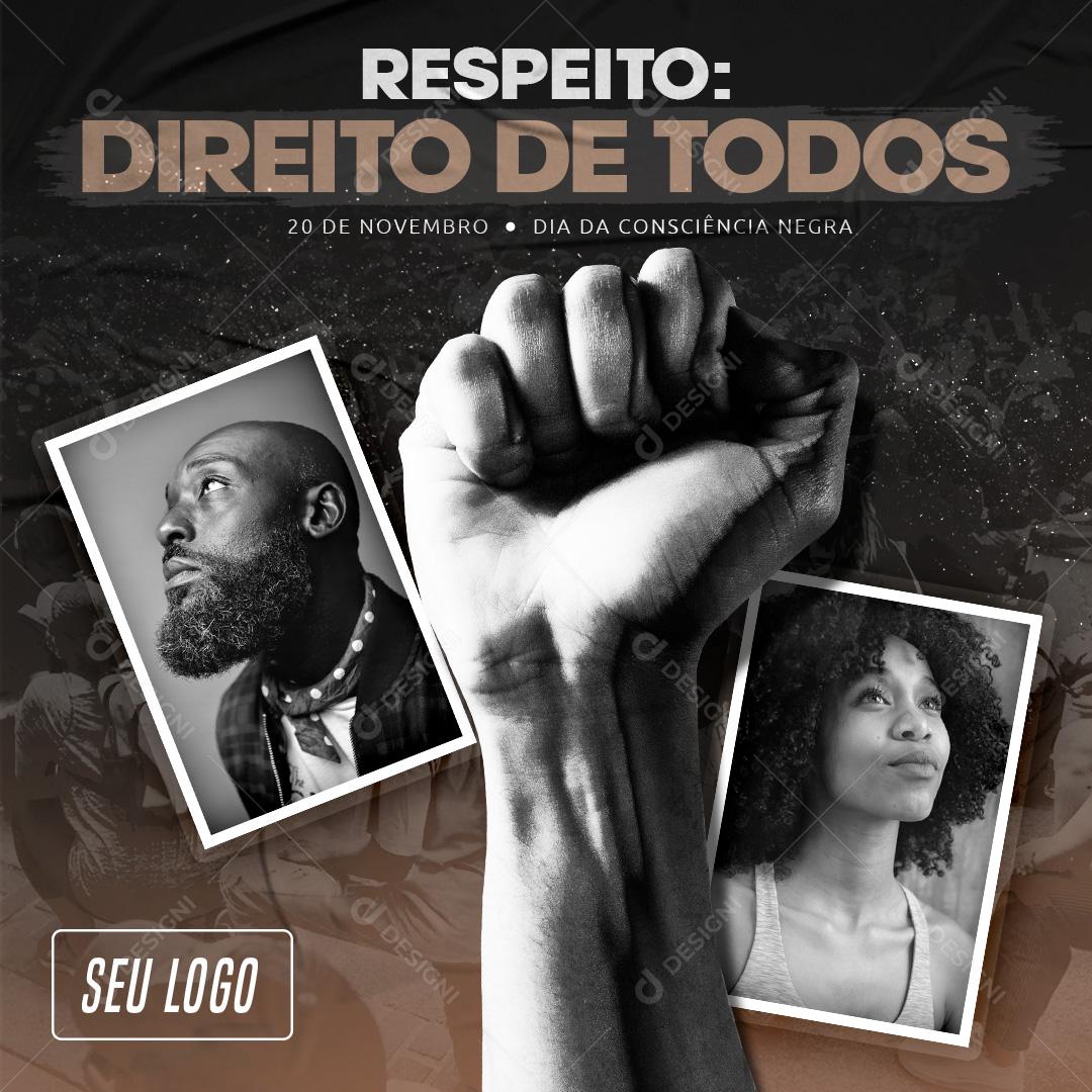 Respeito Direito De Todos Social Media PSD Editável