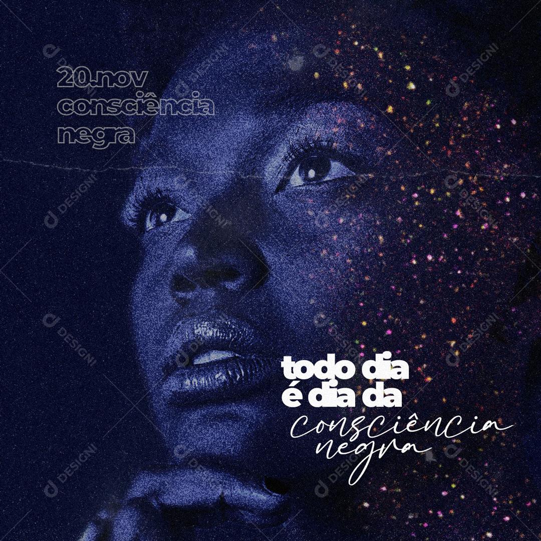 20 de Novembro Dia Da Consciência Negra Social Media PSD Editável