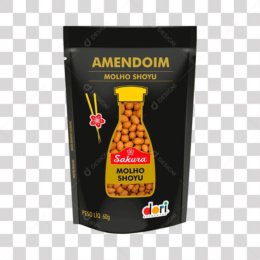 Amendoim Dori Shoy Sakura 60G PNG Transparente