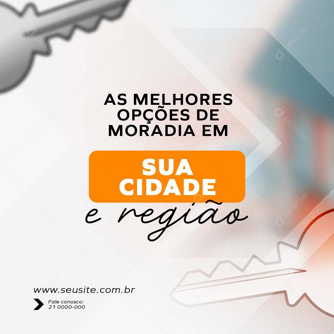 Imobiliária As Melhores Opcões De Moradia Em Sua Cidade PSD Editável