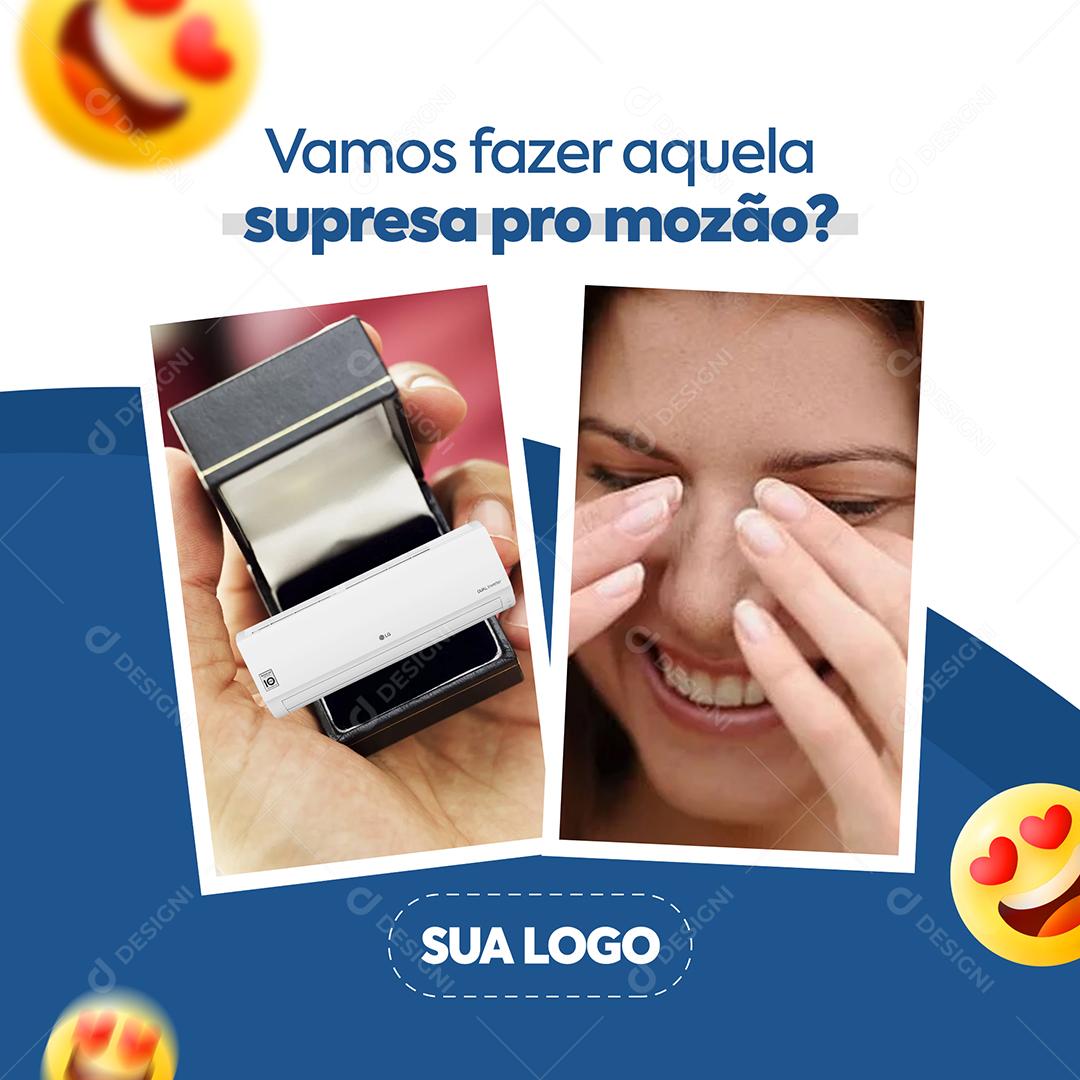 Presente Especial Surpresa Pro Mozão PSD Editável