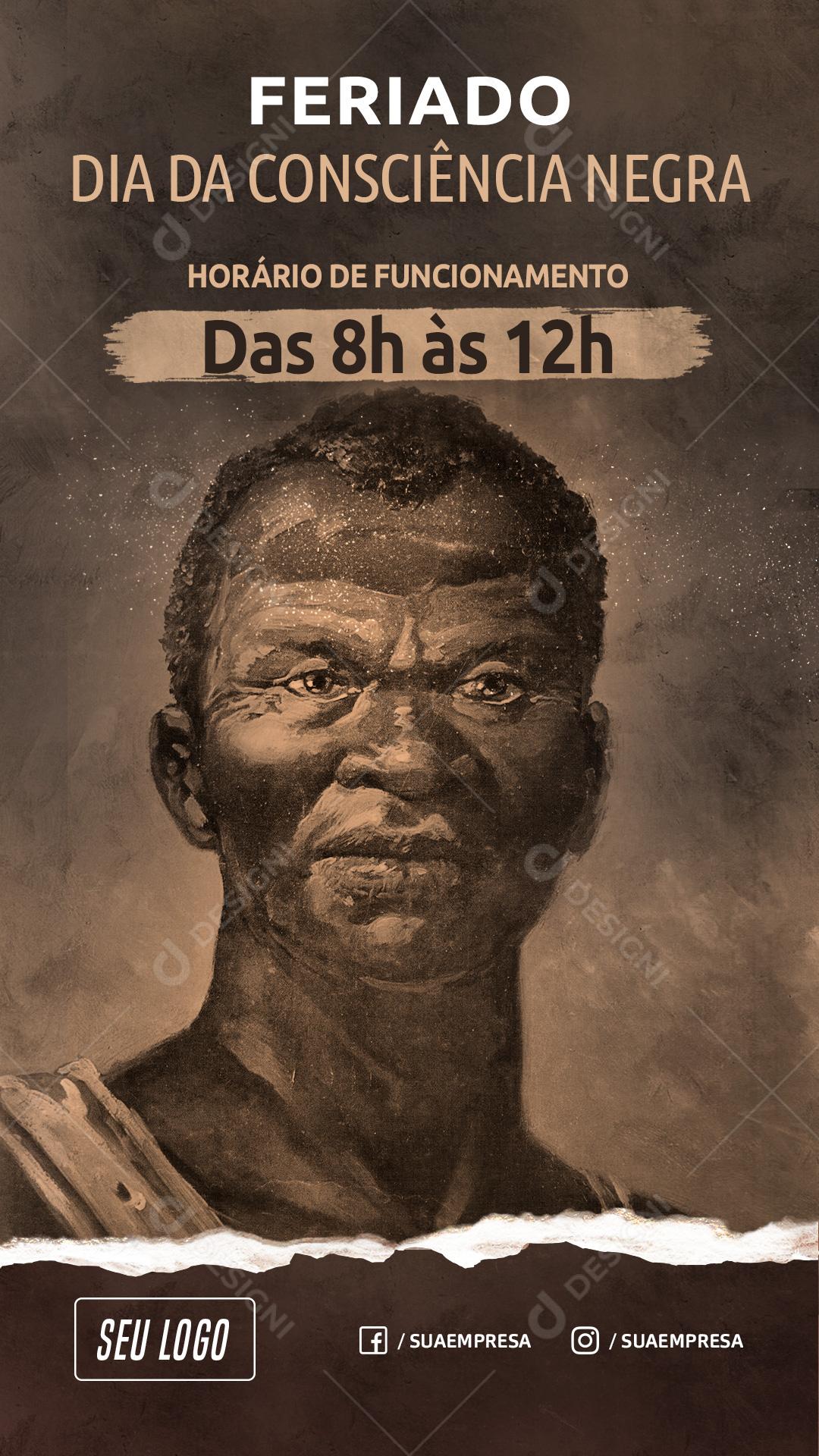 Feriado Dia Da Consciência Negra Social Media PSD Editável