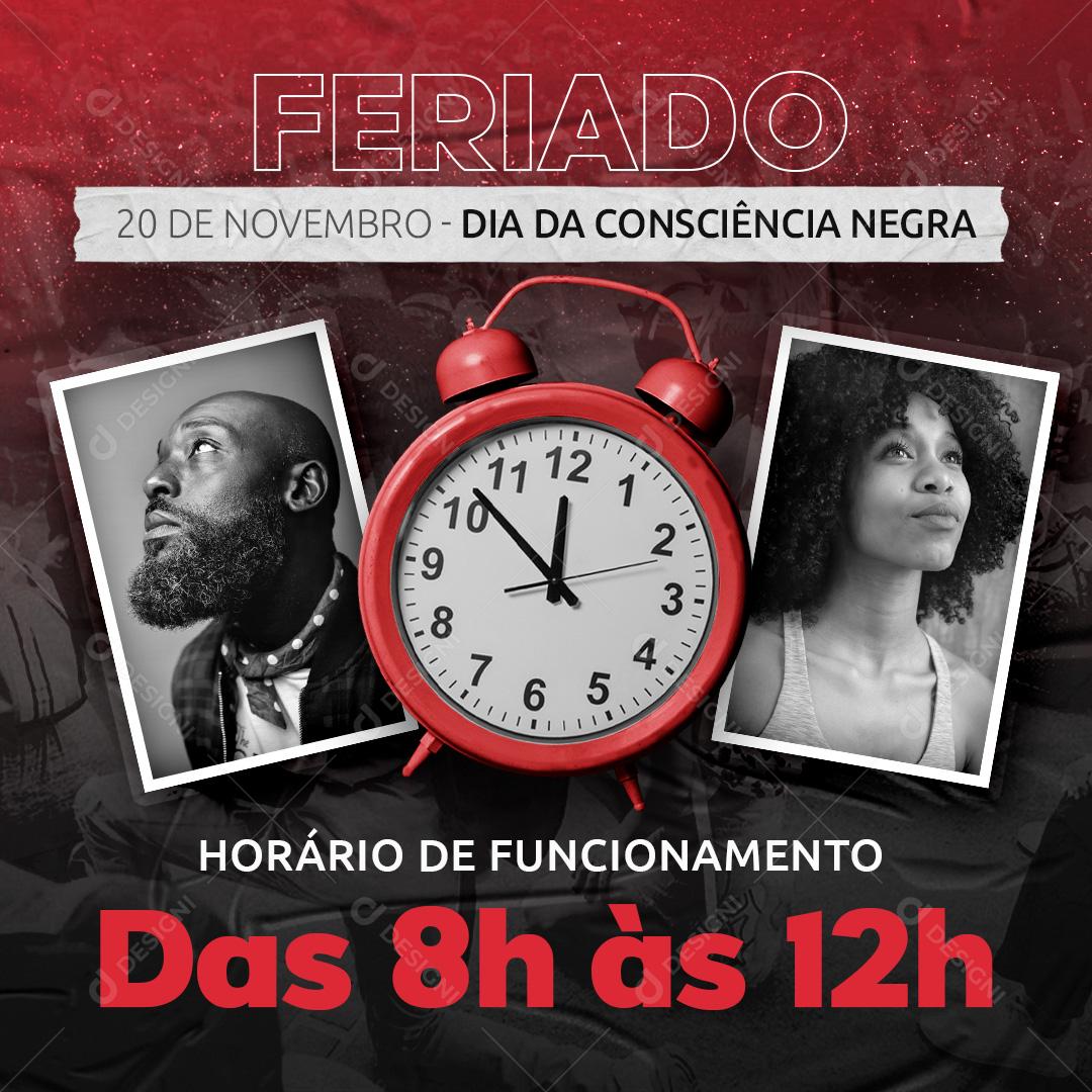 Feriado Dia Da Consciência Negra Social Media PSD Editável