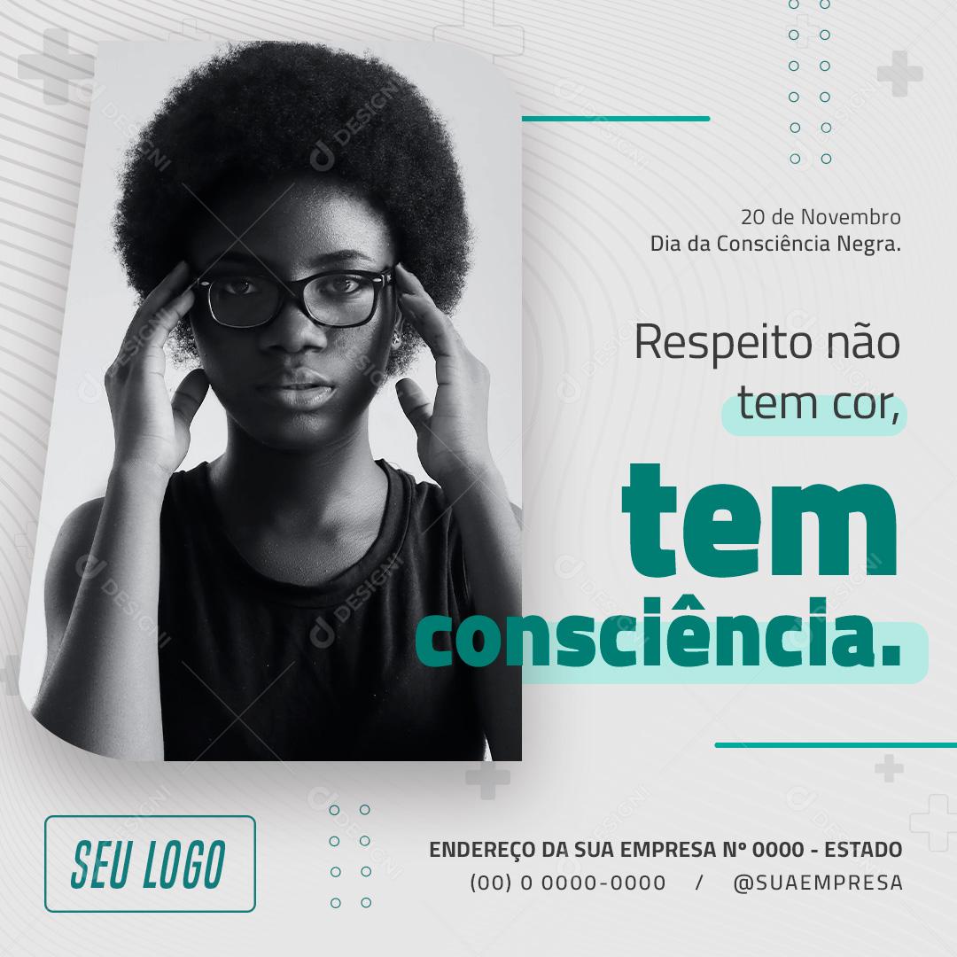 20 de Novembro Dia Da Consciência Negra Social Media PSD Editável