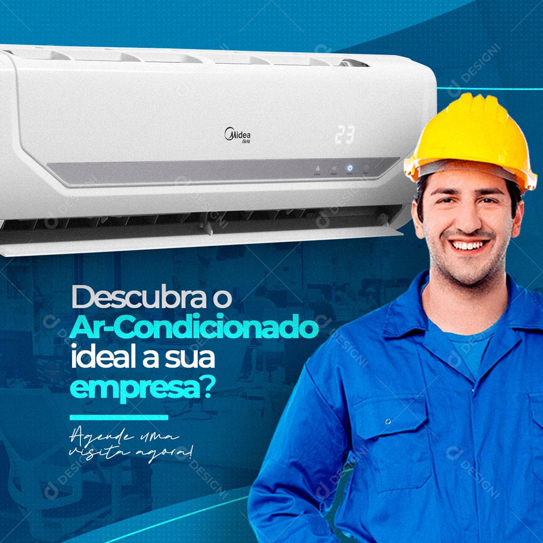 Social Media Ar-Condicionado Descubra O Ar Ideal Para Voce PSD Editável