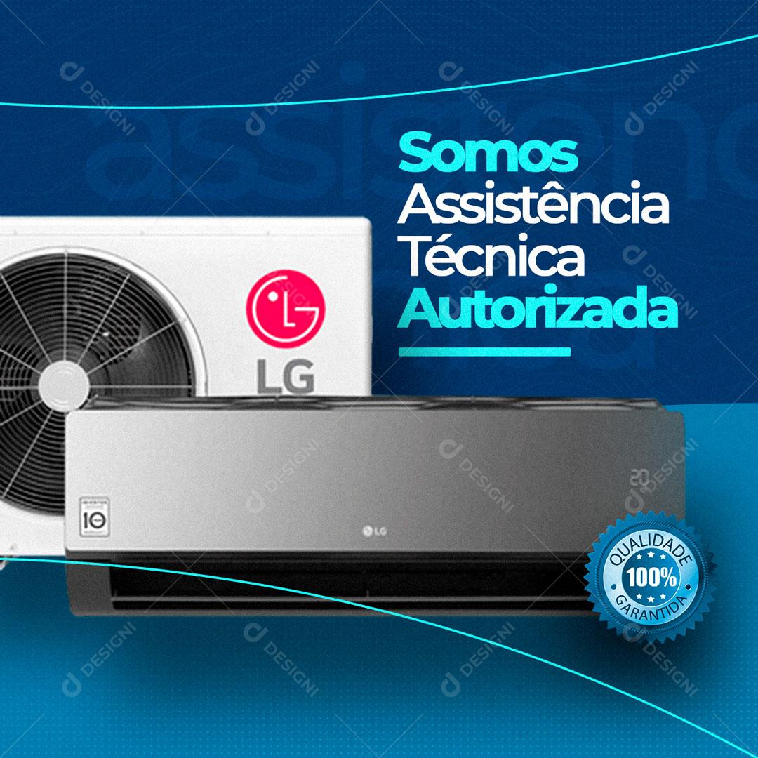 Social Media Ar-Condicionado Assistência Técnica PSD Editável