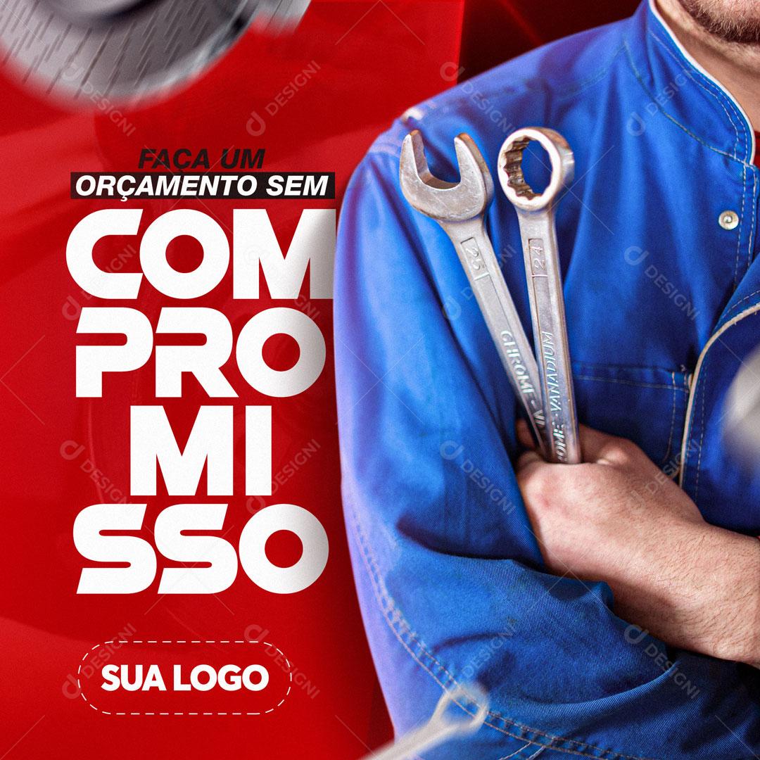 Faça Um Orçamento Sem Compromisso Social Media PSD Editável