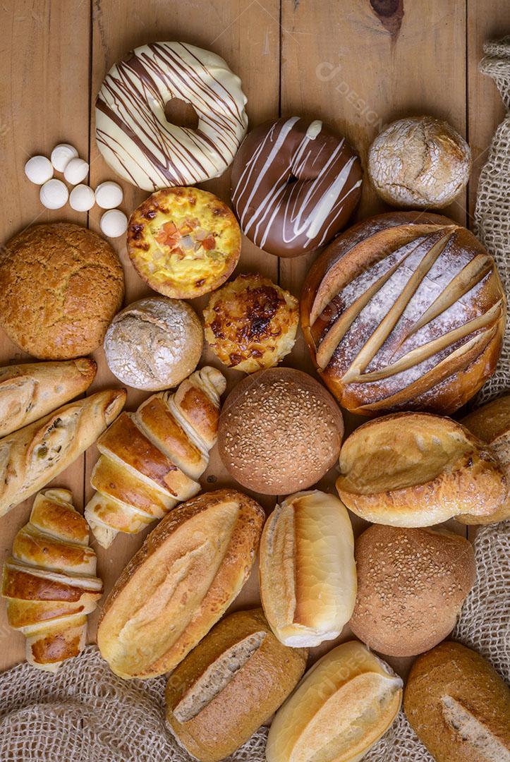 Foto Pão Panificadoras Ceia Natal Bolos Pão de Queijo Salgados Padarias Imagem JPG