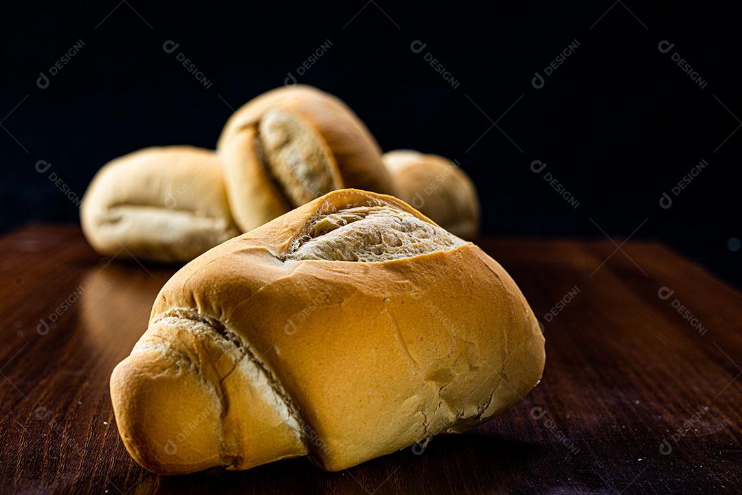 Foto Comida Pão Francês Encima Mesa Imagem JPG