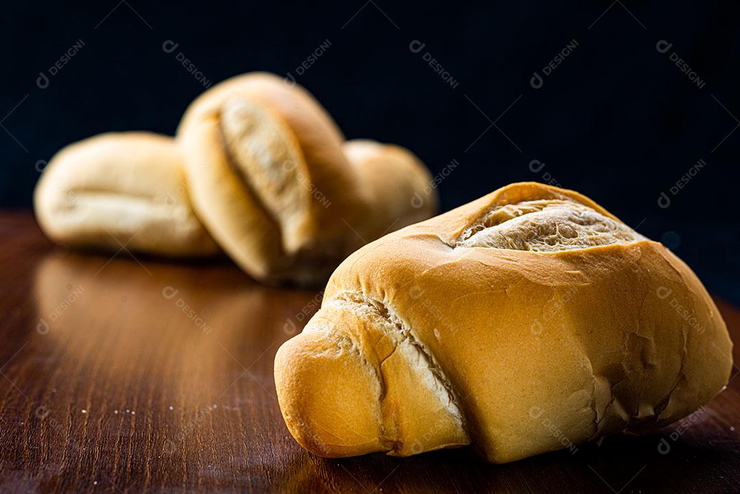 Foto Comida Pão Francês Encima Mesa Imagem JPG