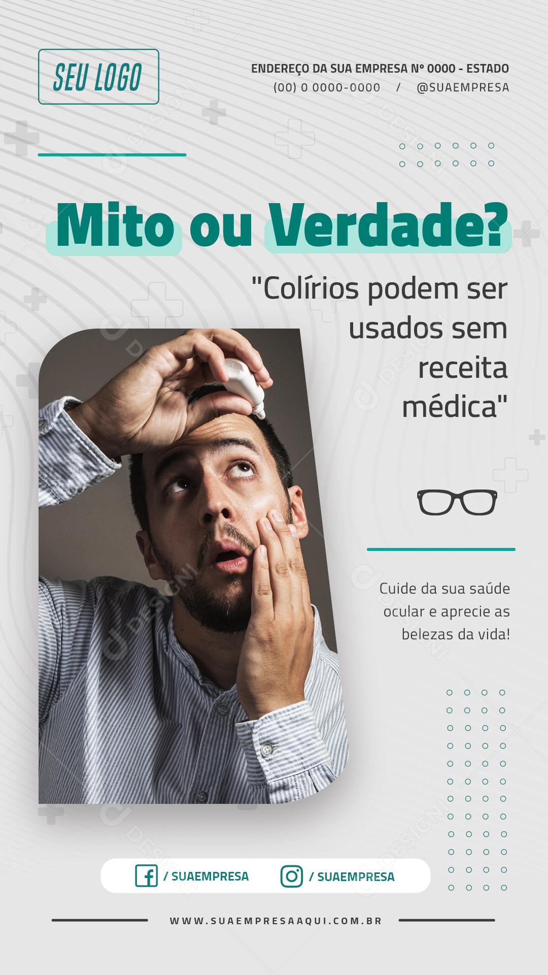 Social Media Ótica Óculos Ofertas PSD Editável