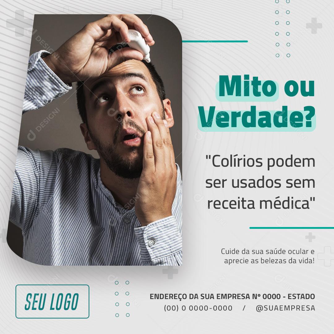 Social Media Ótica Visão Óculos Lojas Visão PSD Editável