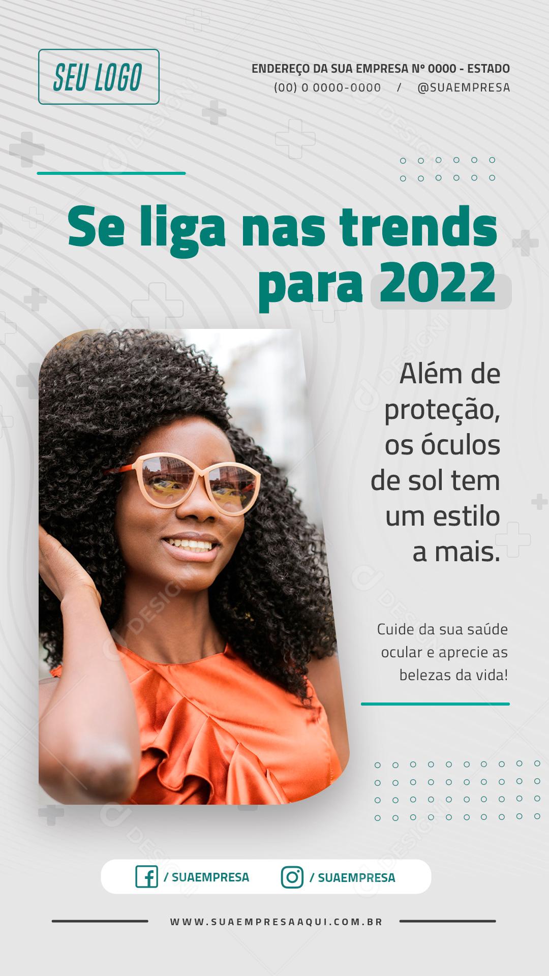 Social Media Ótica Visão Óculos Lojas PSD Editável