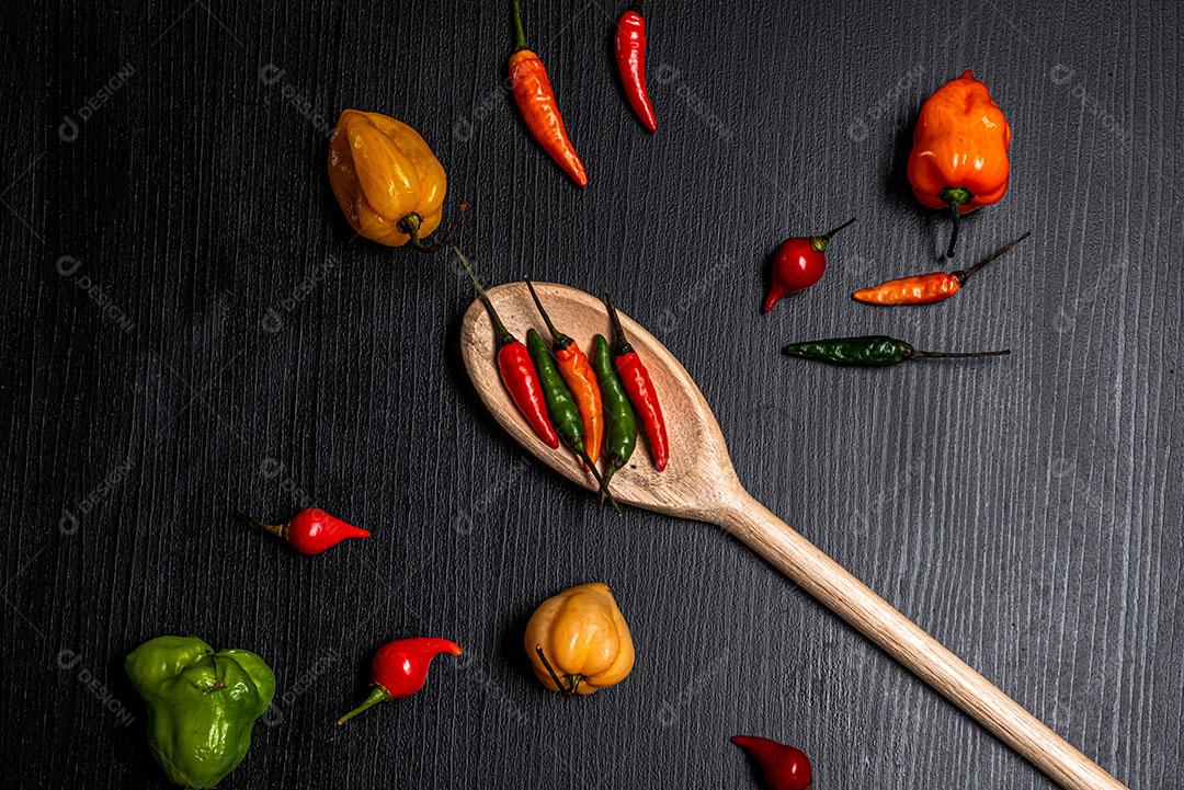 Foto Alimento Pimenta Tempero Vegetais Imagem JPG