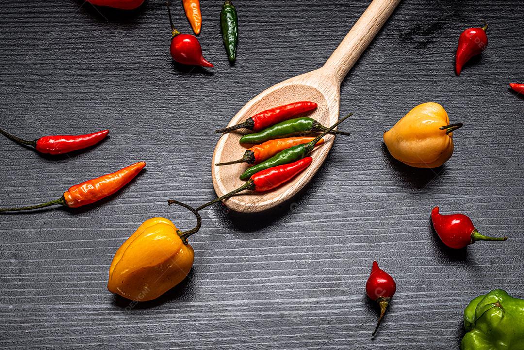 Foto Alimento Pimenta Tempero Vegetais Imagem JPG