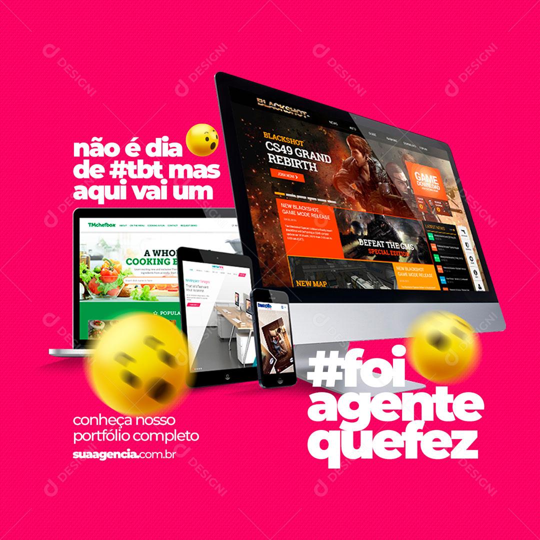 Social Media Agencia Foi Agente Que Fez PSD Editável