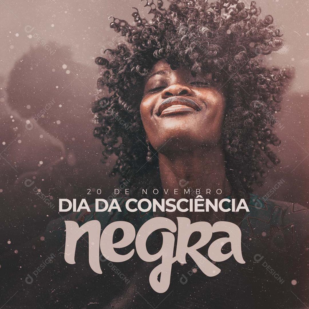 Dia da Consciência Negra Social Media PSD Editável
