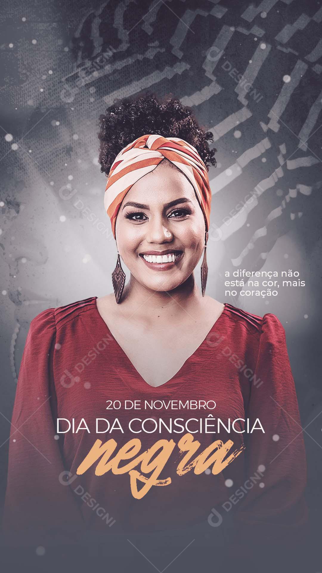 Dia da Consciência Negra Social Media PSD Editável