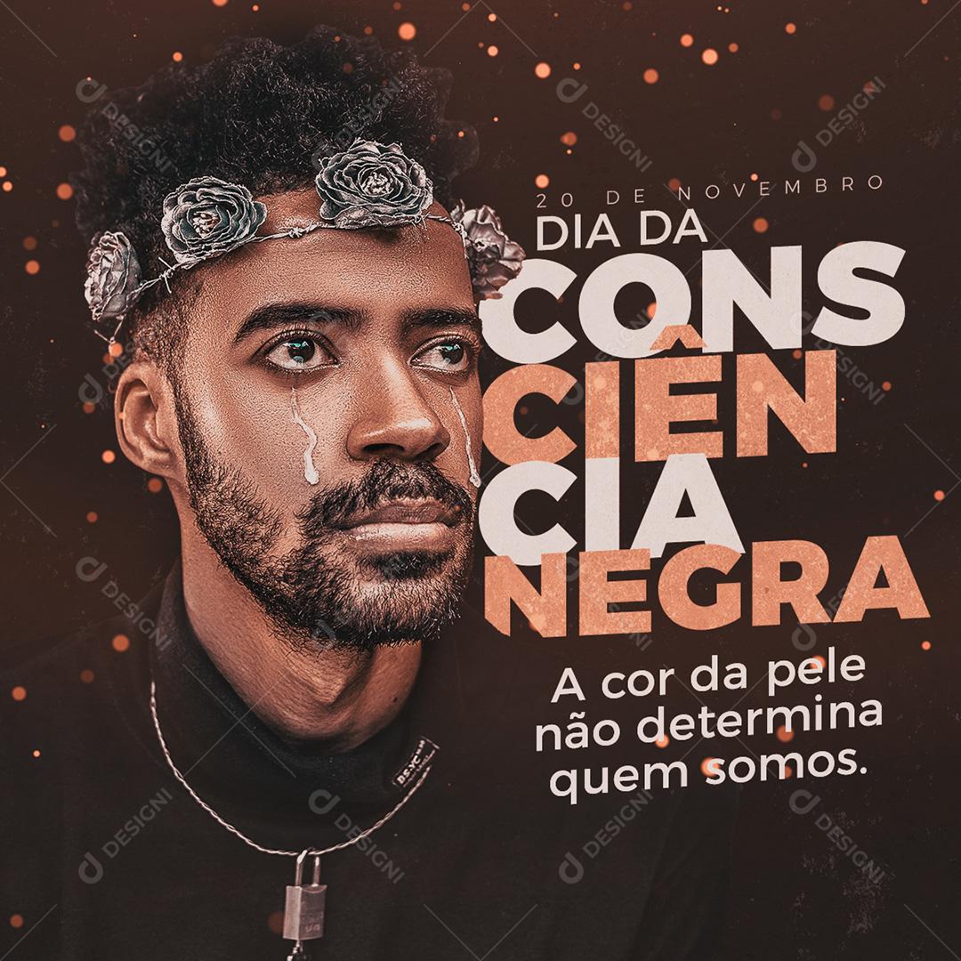 Dia da Consciência Negra Social Media PSD Editável