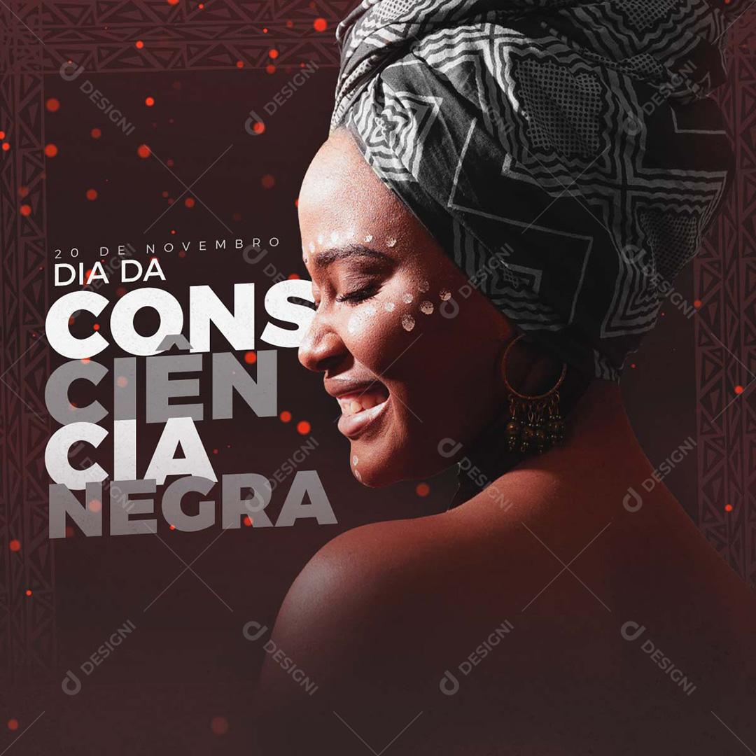 Dia da Consciência Negra Social Media PSD Editável