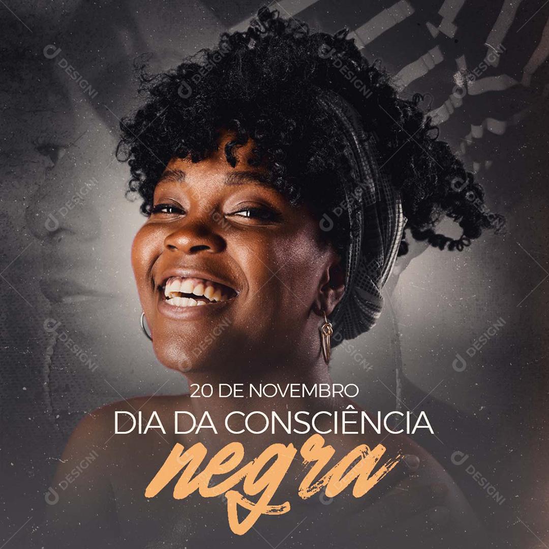 Dia da Consciência Negra Social Media PSD Editável
