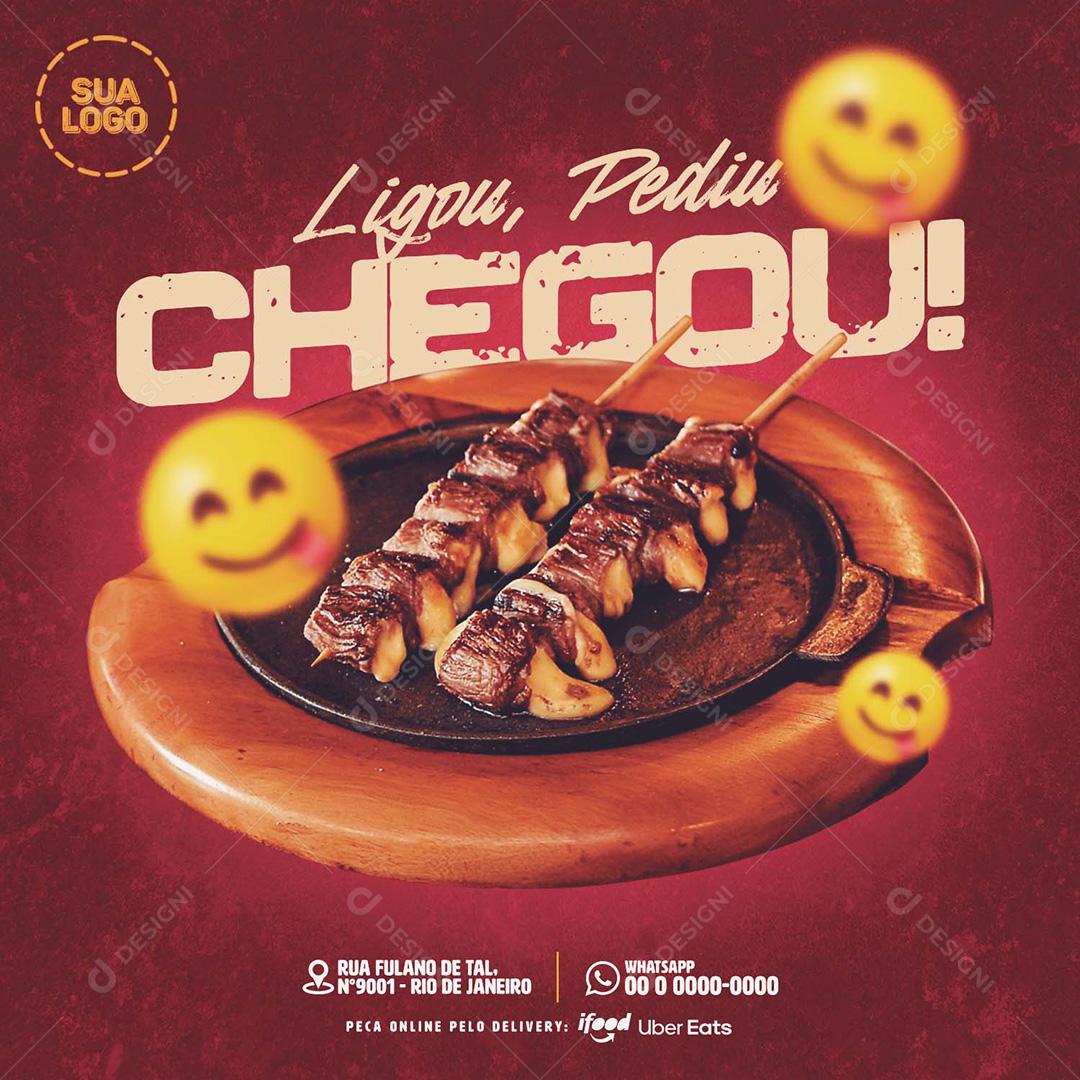 Post Espeto De Rua Social Media PSD Editável