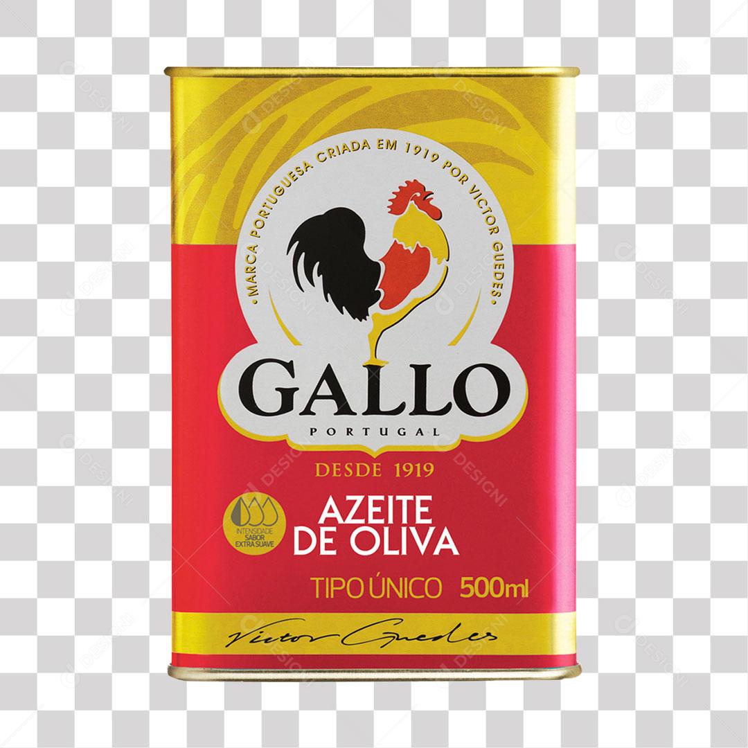 Azeite de Oliva Galo Tipo Único Lata 500ml PNG Transparente