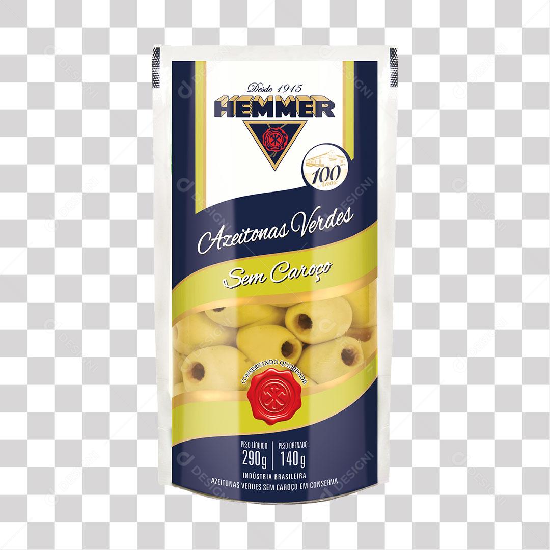 Azeitona Verde Vale Fértil Sachê 140g PNG Transparente