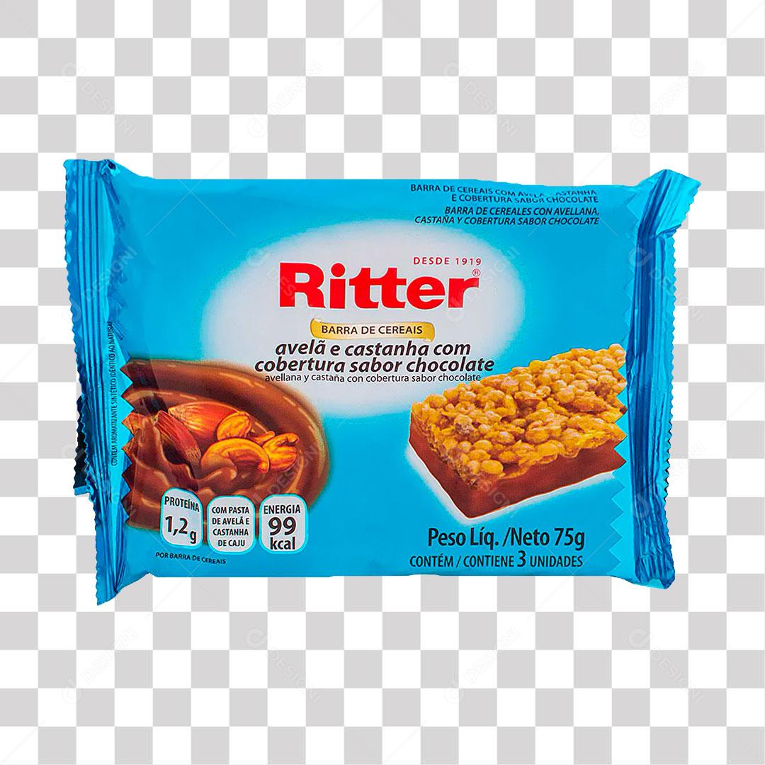 Barras de Cereal Ritter Sabores Com 3 Unid Morango e Chocolate PNG Transparente