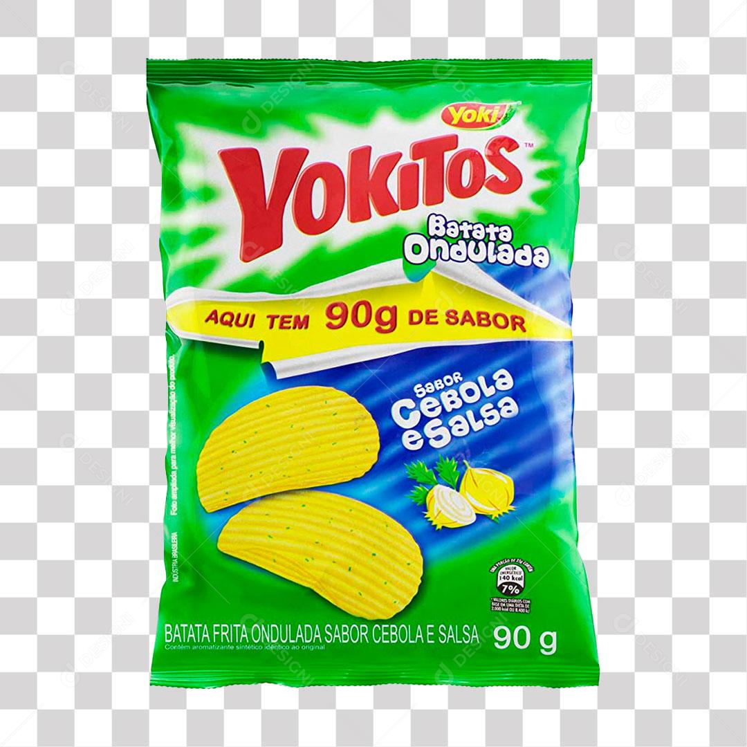 Batata Yokitos Cebola & Salsa 90g PNG Transparente