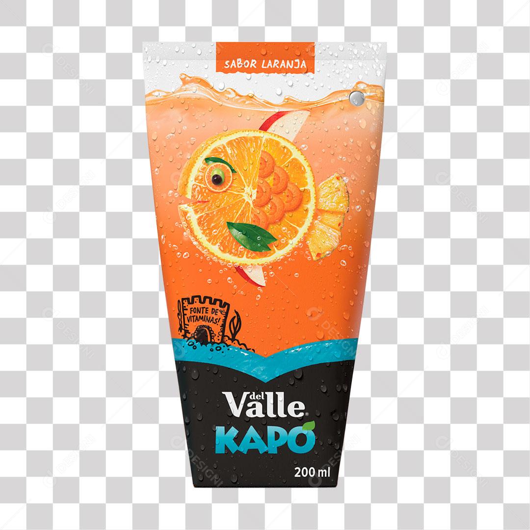 Bebida Del Valle Kapo Laranja 200ml PNG Transparente