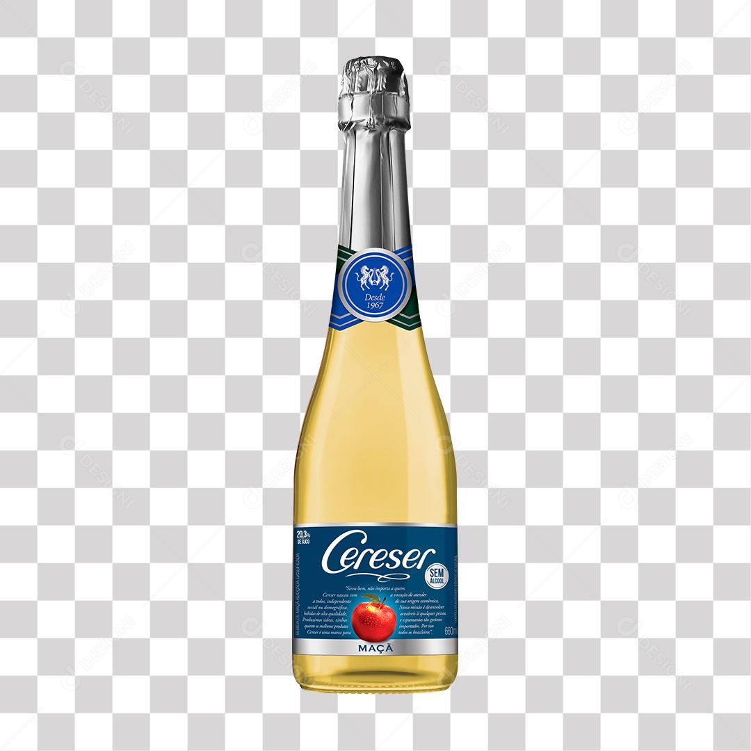 Bebida Gaseificada Cereser Maça 660ml (sem Álcool) PNG Transparente