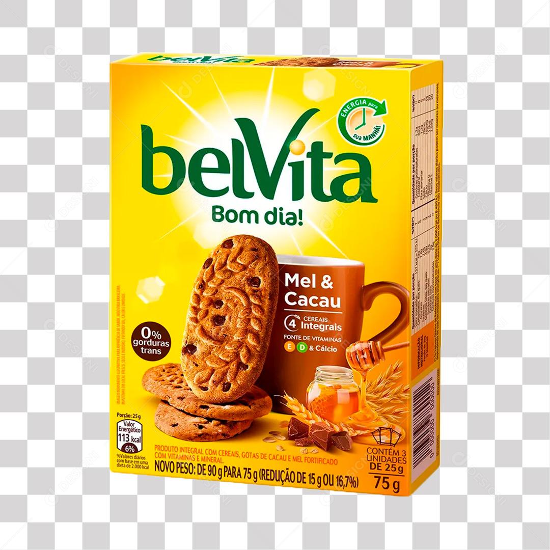 Biscoito Belvita Mel e Cacau 75g PNG Transparente