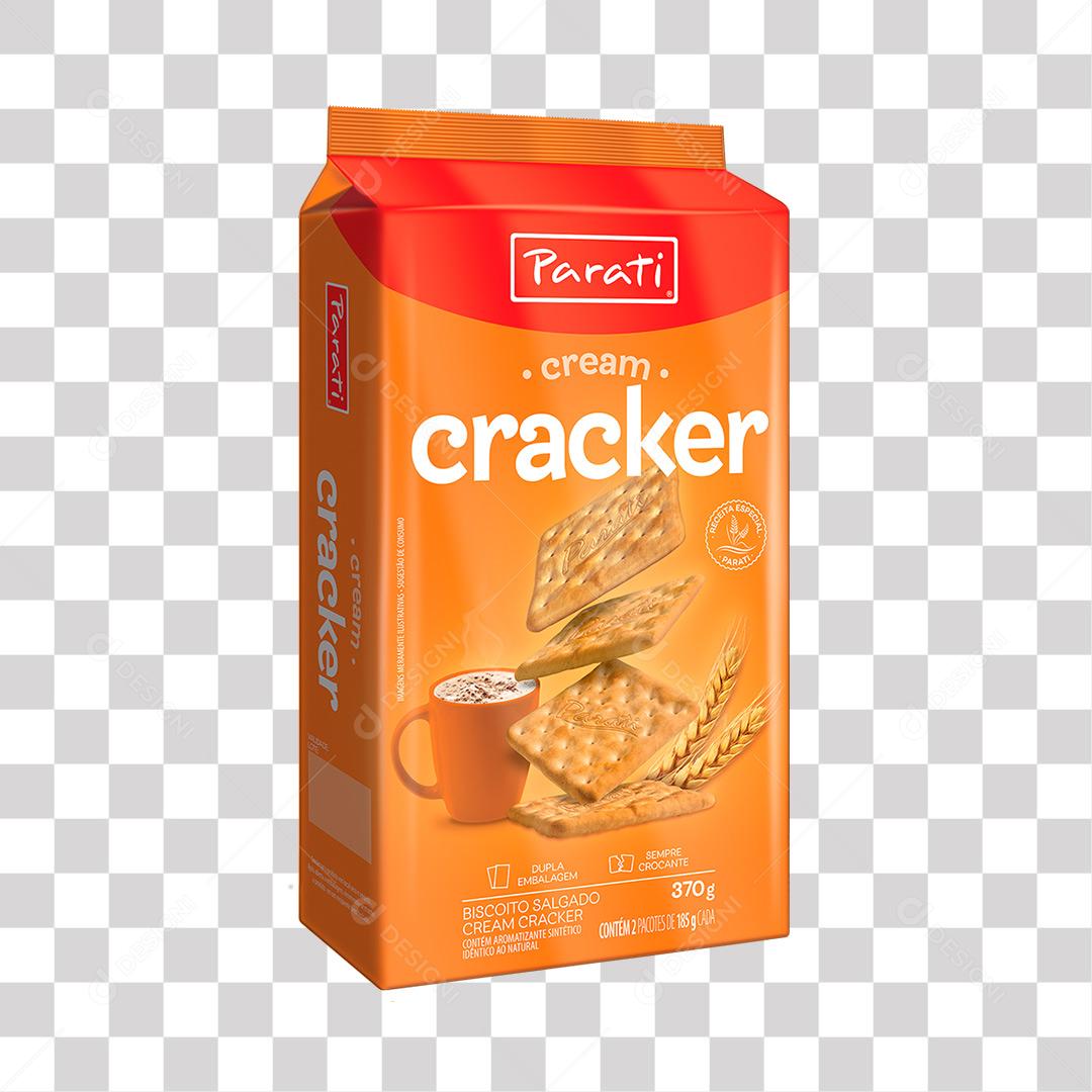 Biscoito Parati Cream Cracker 370g PNG Transparente