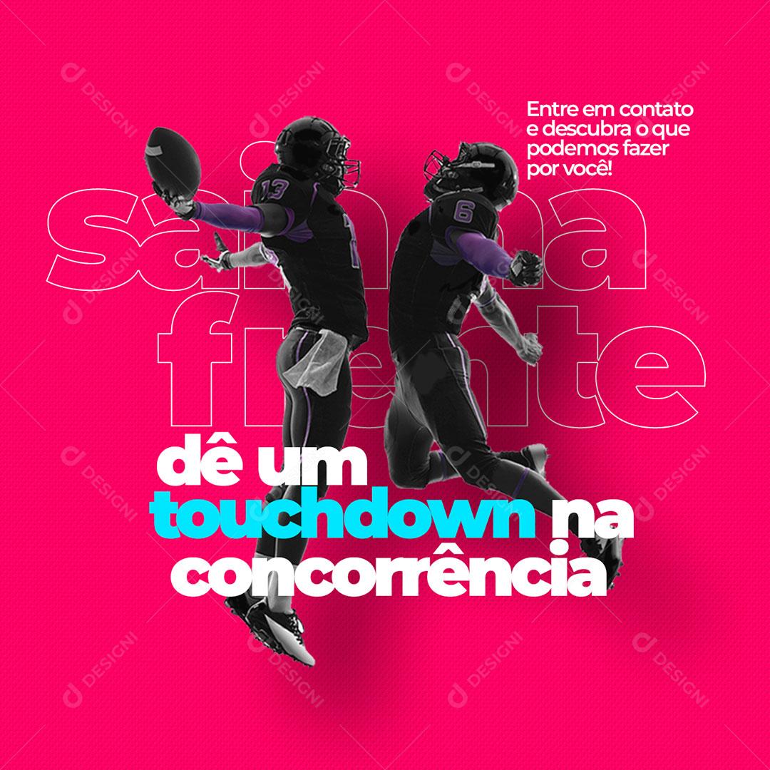 Loja Virtual Da Um Touchdown Na Concorrência Marketing Digital PSD Editável